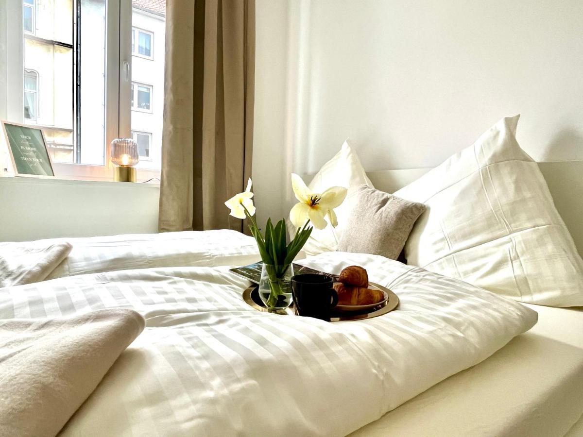 Design Apartment - Parking - Kingsize-Bett - 2X Bad - Zentrum Hannover Esterno foto